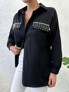 شومیز نگین خطی زنانه